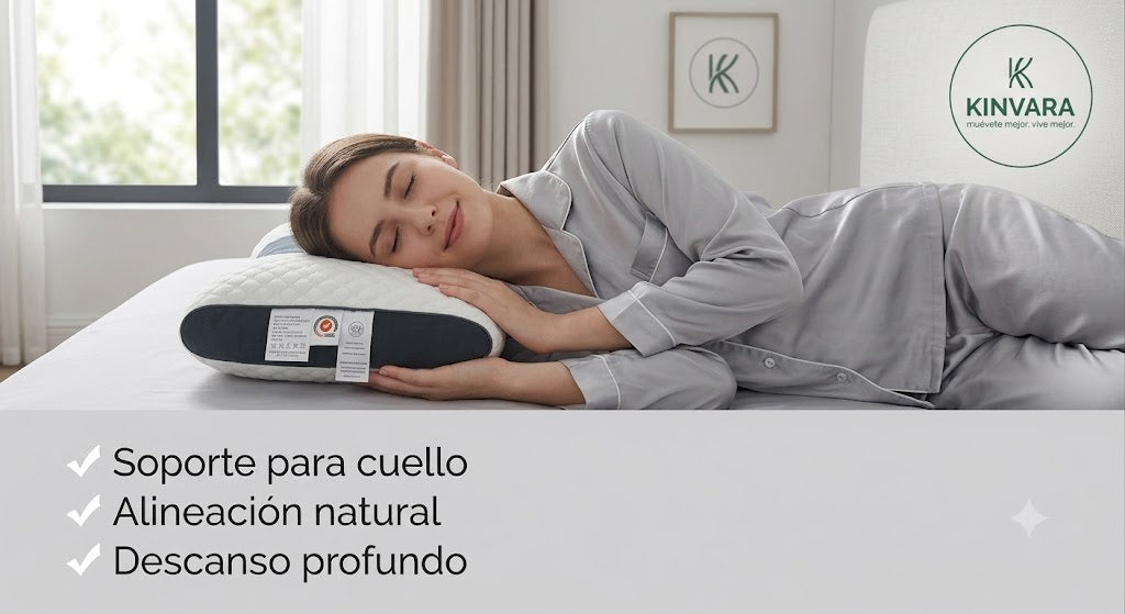 Almohada Cervical Ergonómica Kinvara™ | Descansa Sin Dolor y Despierta Renovado