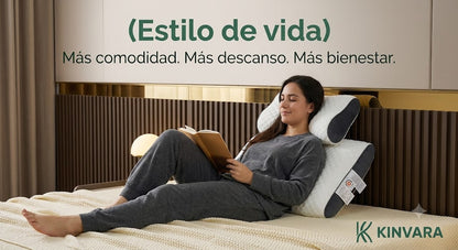 Almohada Cervical Ergonómica Kinvara™ | Descansa Sin Dolor y Despierta Renovado