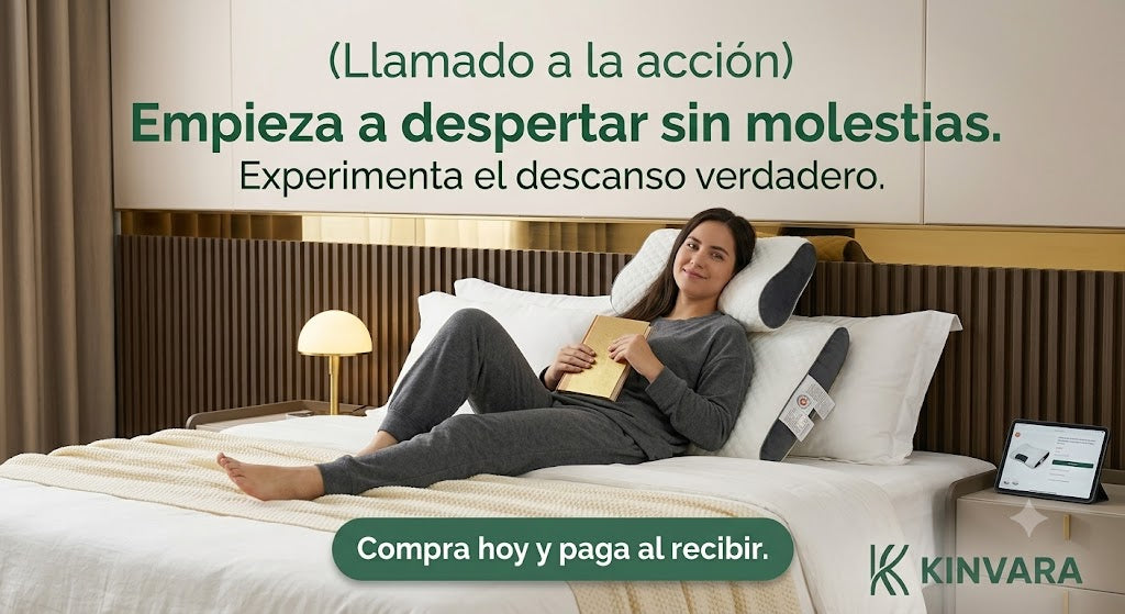 Almohada Cervical Ergonómica Kinvara™ | Descansa Sin Dolor y Despierta Renovado