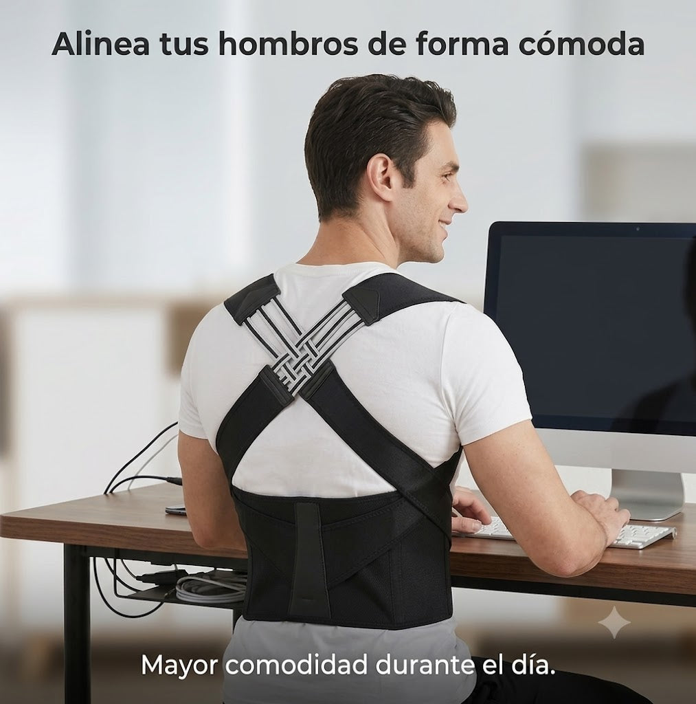 Corrector de Postura Kinvara | Espalda Recta, Más Confianza y Comodidad
