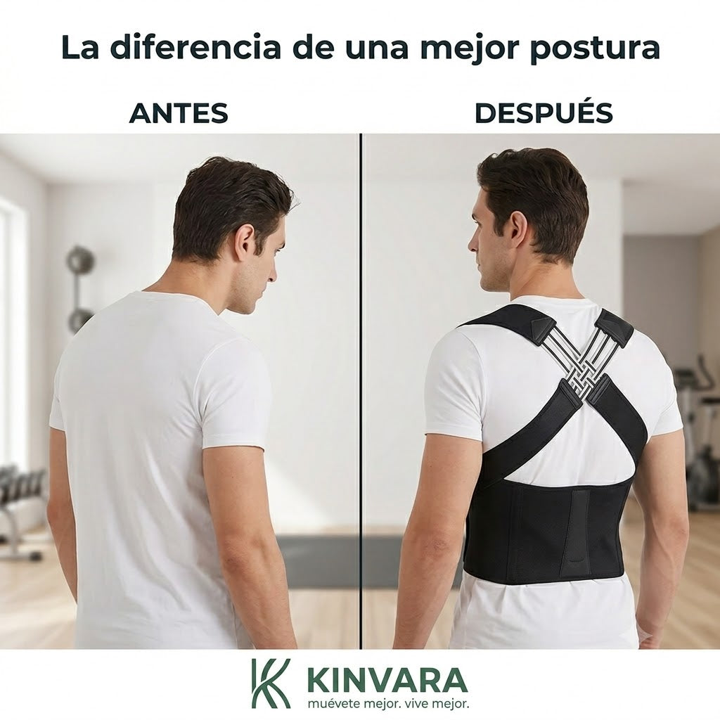 Corrector de Postura Kinvara | Espalda Recta, Más Confianza y Comodidad