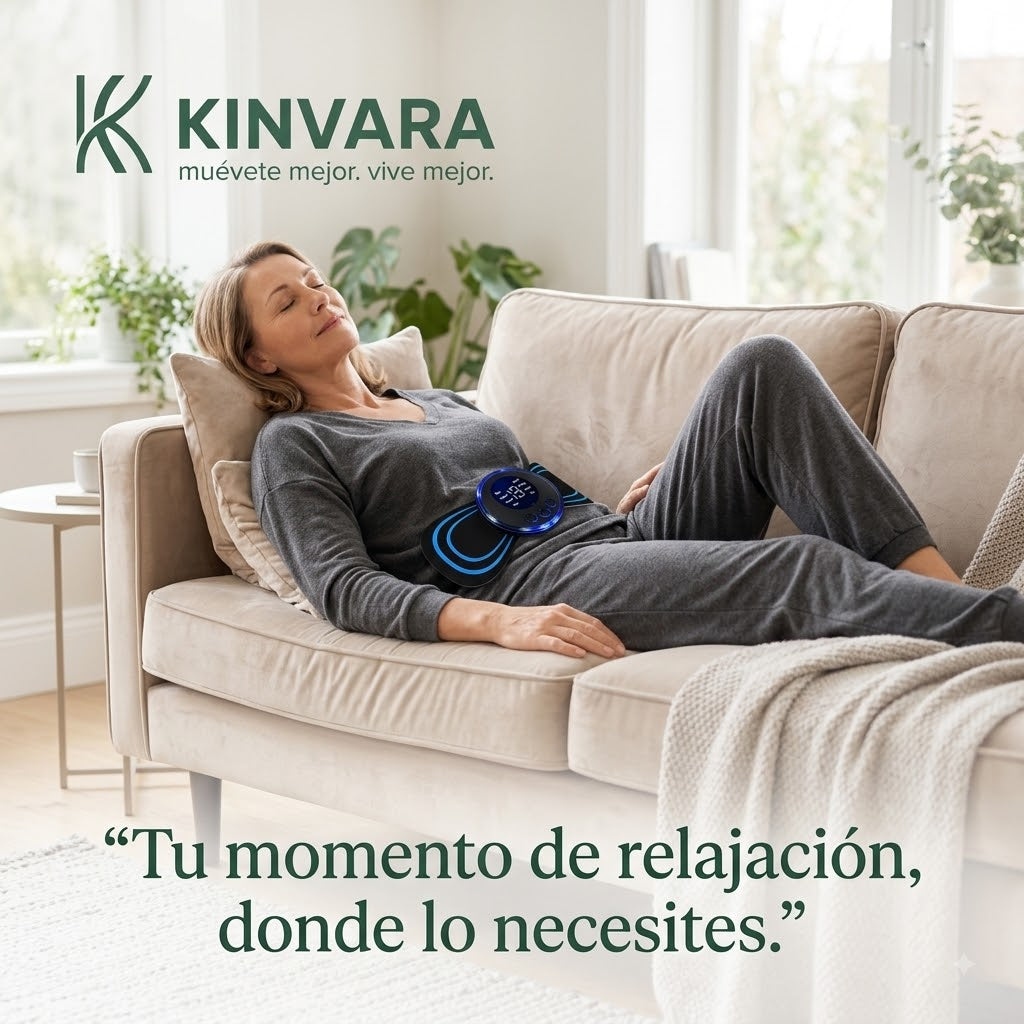 Mini Parche Masajeador Kinvara™ | Relajación Portátil Donde La Necesites