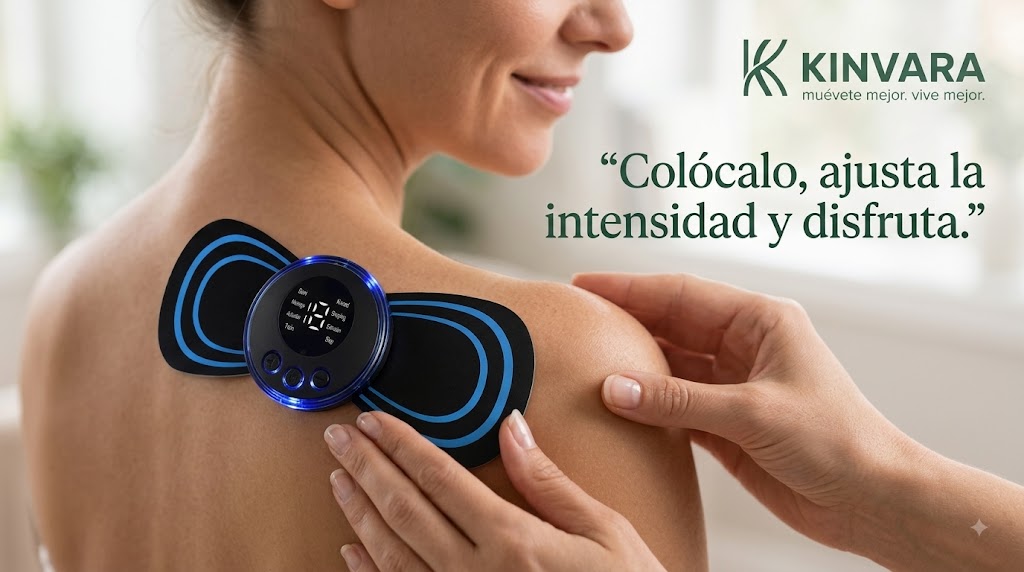 Mini Parche Masajeador Kinvara™ | Relajación Portátil Donde La Necesites