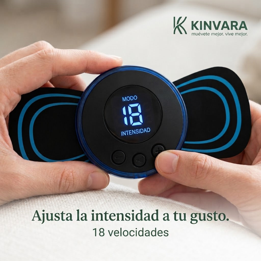 Mini Parche Masajeador Kinvara™ | Relajación Portátil Donde La Necesites