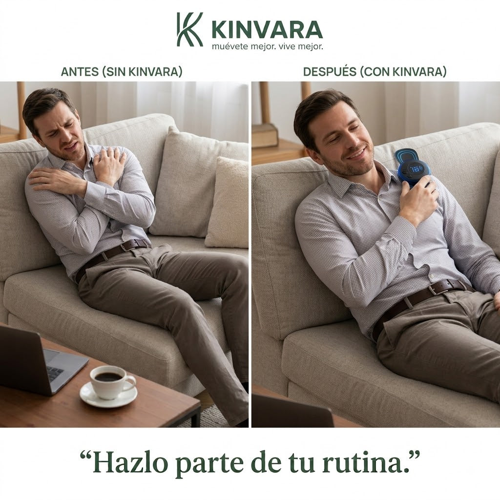 Mini Parche Masajeador Kinvara™ | Relajación Portátil Donde La Necesites