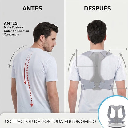 Recupera una postura fuerte y elimina el dolor de espalda desde el primer uso| corrector de postura