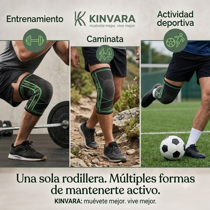 Rodillera Ortopédica Ajustable Kinvara™ | Soporte y Estabilidad para Cada Movimiento