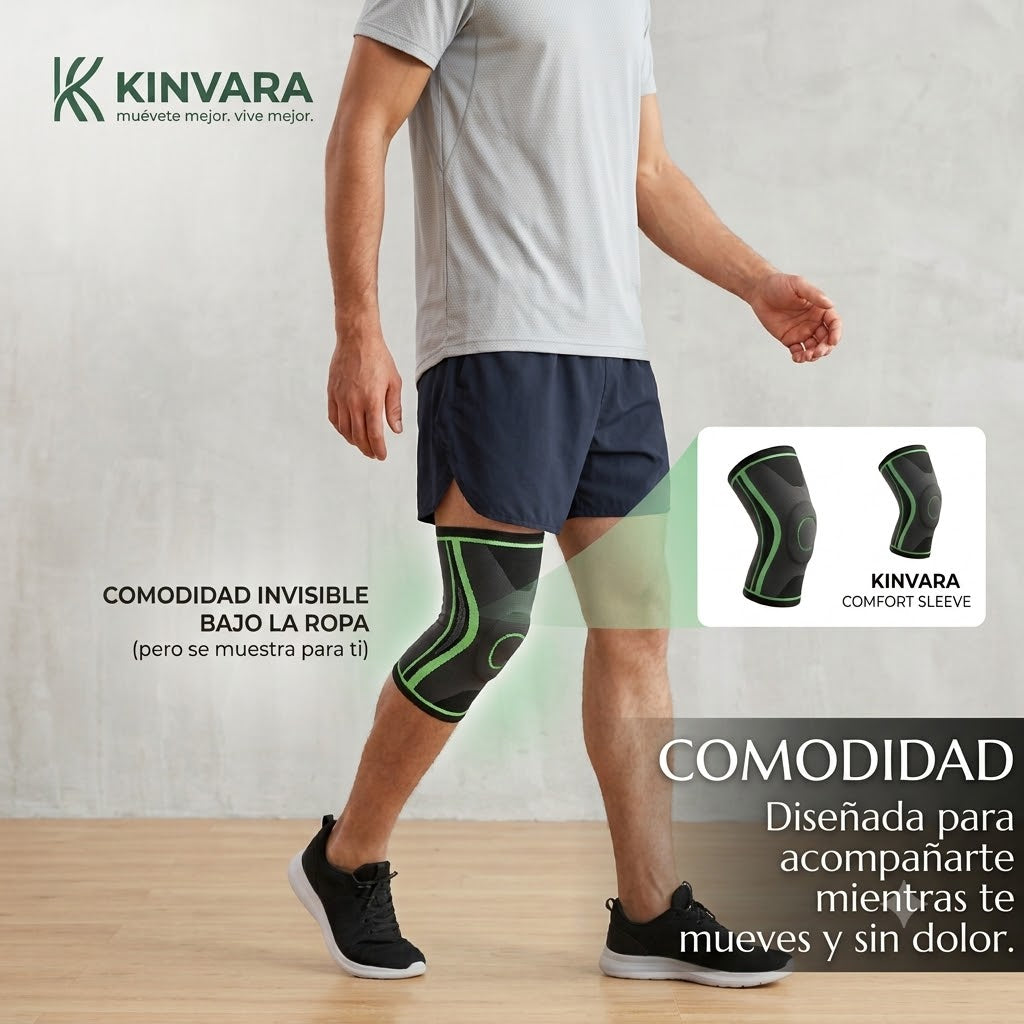 Rodillera Ortopédica Ajustable Kinvara™ | Soporte y Estabilidad para Cada Movimiento