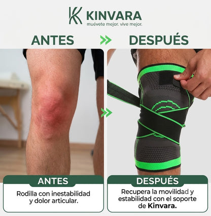 Rodillera Ortopédica Ajustable Kinvara™ | Soporte y Estabilidad para Cada Movimiento