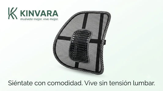 Soporte Lumbar Ergonómico Kinvara™ | Comodidad Inteligente para tu Espalda