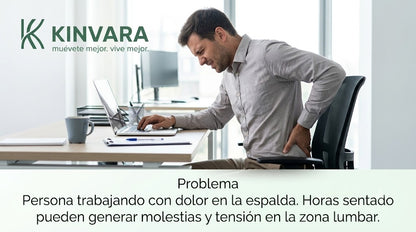 Soporte Lumbar Ergonómico Kinvara™ | Comodidad Inteligente para tu Espalda